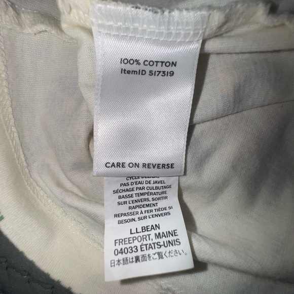 L.L. Bean Signature cream Flowy T with faux floral embroidery. Size XL. EUC - Picture 8 of 10